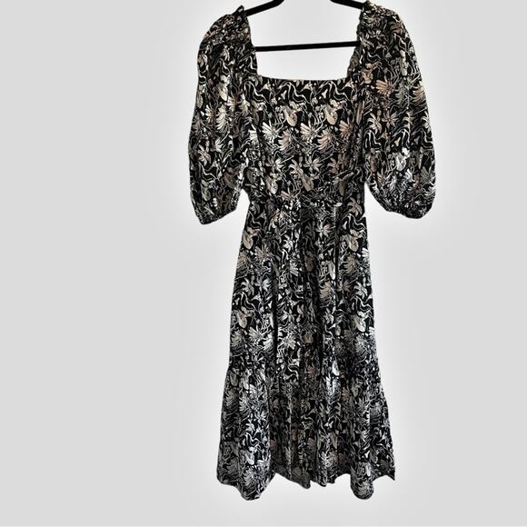NWT ST. ROCHE 6 $420 Romaine Wrap Dress Tiered Ruffle Belted Floral - Picture 6 of 9
